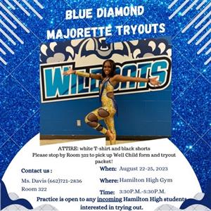 majorette tryouts